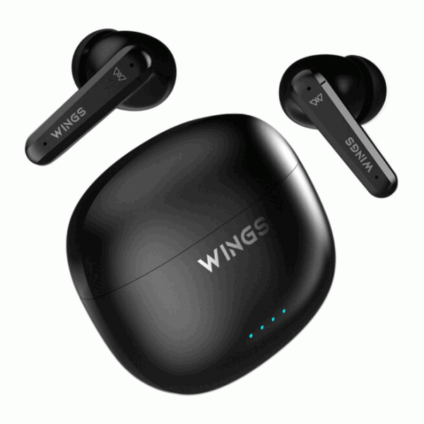 Wings Phantom 380 ANC Best Low Latency 30Hrs Earbuds, ANC Bluetooth Wireless Headphones, Ergonomic Case with LED Lights, 50 Hours Playtime, Quad ENC Mic, TWS Headset with Touch Controls. - Image 5