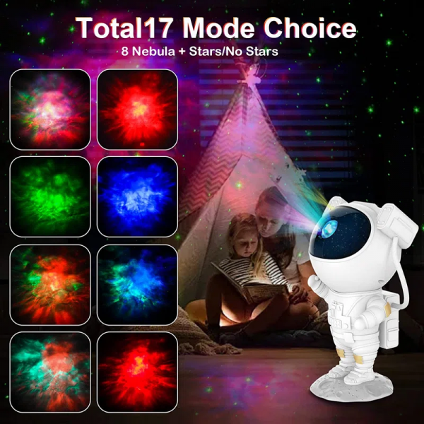 Astronaut Galaxy Light Projector, Space Buddy Projector Night Light for Bedroom Ceiling with Remote and Timer - Image 11