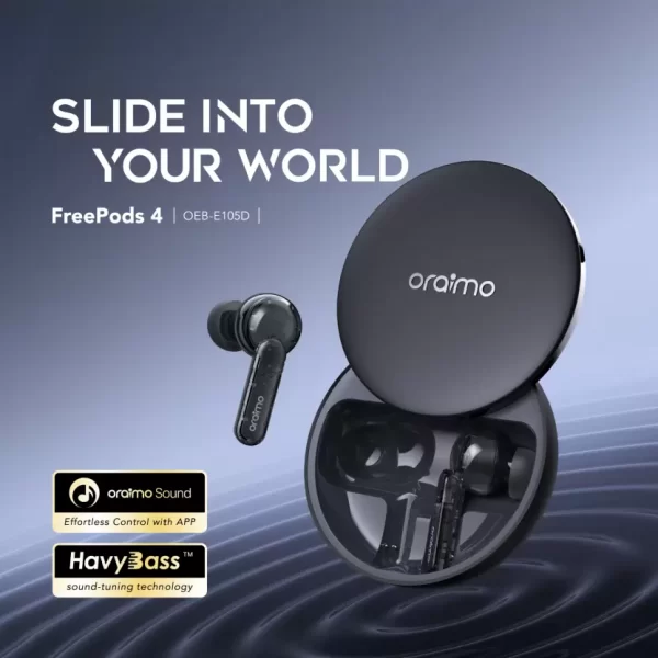 ORAIMO FreePods 4 30db ANC Earbuds with 35.5h Playtime,Quad ENC Mic,Custom EQ modes - Image 3