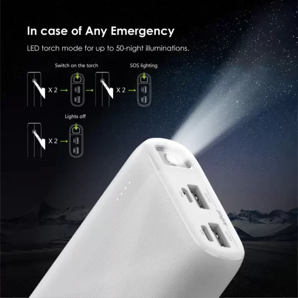 ORAIMO OPB-P204D Traveler 4 20000 mAh 12 W Power Bank - Image 20