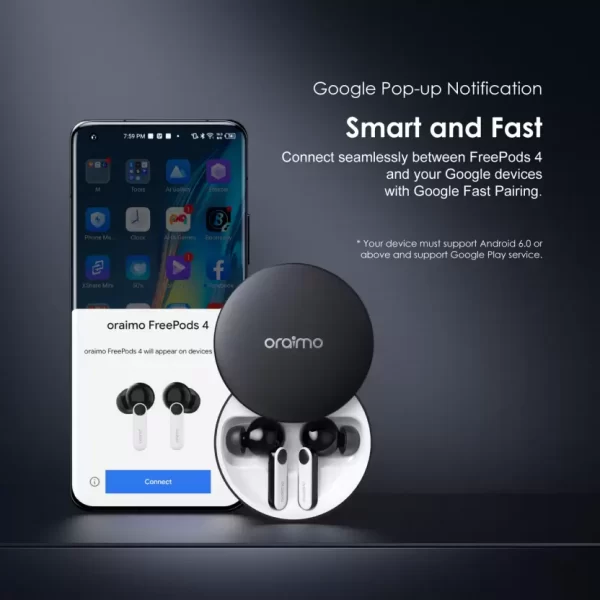 ORAIMO FreePods 4 30db ANC Earbuds with 35.5h Playtime,Quad ENC Mic,Custom EQ modes - Image 11