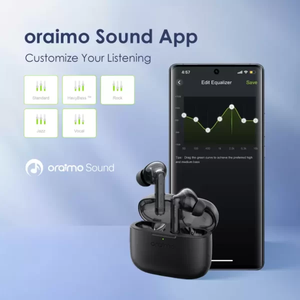 ORAIMO FreePods Lite Earbuds (Phantom Black) - Image 23