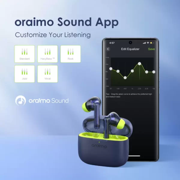 ORAIMO FreePods Lite Earbuds (Phantom Black) - Image 25