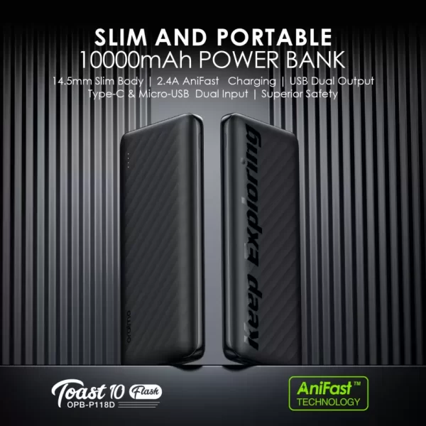 ORAIMO OPB-P118D Toast 10 10000 mAh 12 W Power Bank - Image 5
