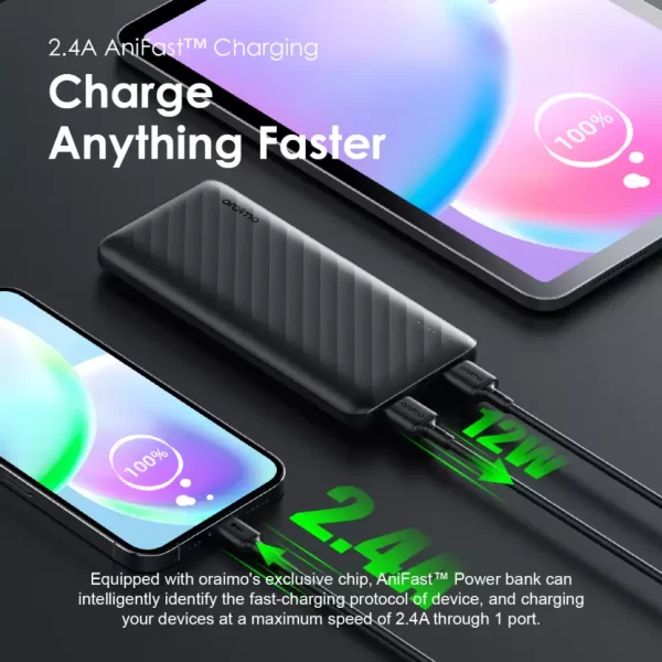 ORAIMO OPB-P118D Toast 10 10000 mAh 12 W Power Bank - Image 8